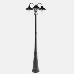 Beliani Poste de iluminação BANKA