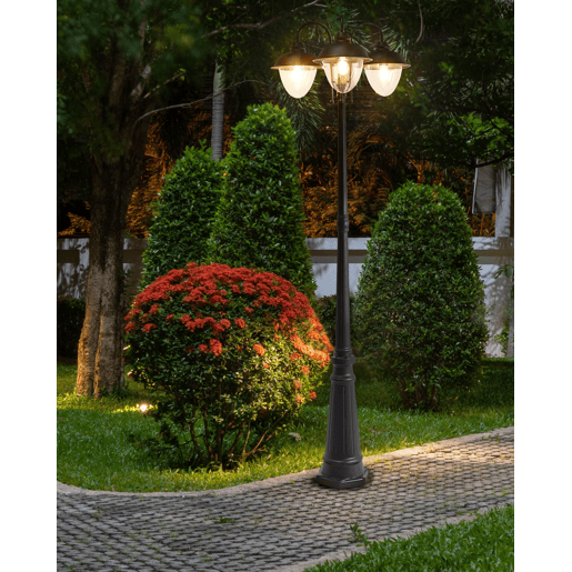 Beliani Poste de iluminação BANKA Beliani Poste de iluminação BANKA