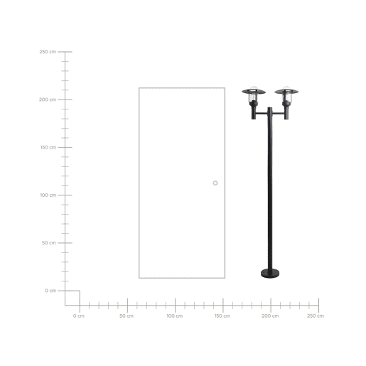Beliani Poste de iluminação TIZU
