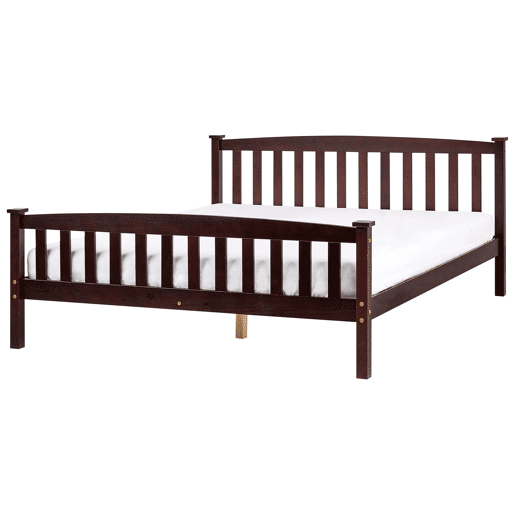 Cama Pinho GIVERNY 160 x 200 cm Castanho escuro