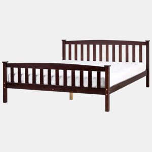 Cama Pinho GIVERNY 160 x 200 cm Castanho escuro