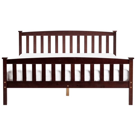 Cama Pinho GIVERNY 160 x 200 cm Castanho escuro