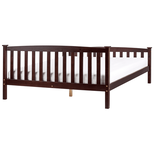 Cama Pinho GIVERNY 160 x 200 cm Castanho escuro