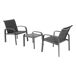 Conjunto Muebles Exterior Jardín Terraza 3 Piezas Conjunto Muebles Exterior Jardín Terraza 3 Piezas Gris