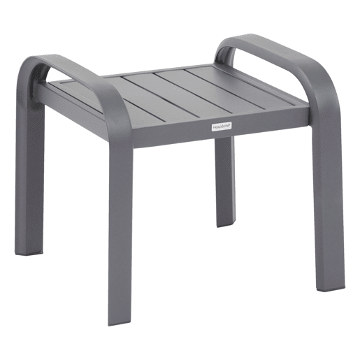 Conjunto de móveis para jardim e terraço Elyn, 3 peças, estilo contemporâneo, cinza antracite e grafite
