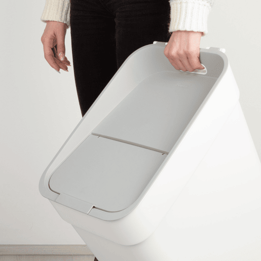 Curver Pack 4 contentores de reciclagem Ready To Collect (30L + 20L + 10L + 5L) branco