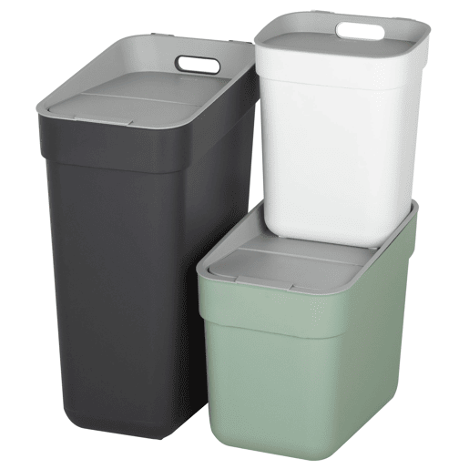 Curver Pack de 3 contentores de reciclagem Ready To Collect (30L, 20L e 10L)