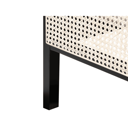 Cama Pinho GONFARON 140 x 200 cm Preto