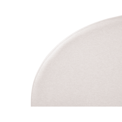 Cama Tecido VAUCLUSE 160 x 200 cm Branco creme
