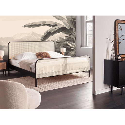 Cama Pinho GONFARON 180 x 200 cm Preto