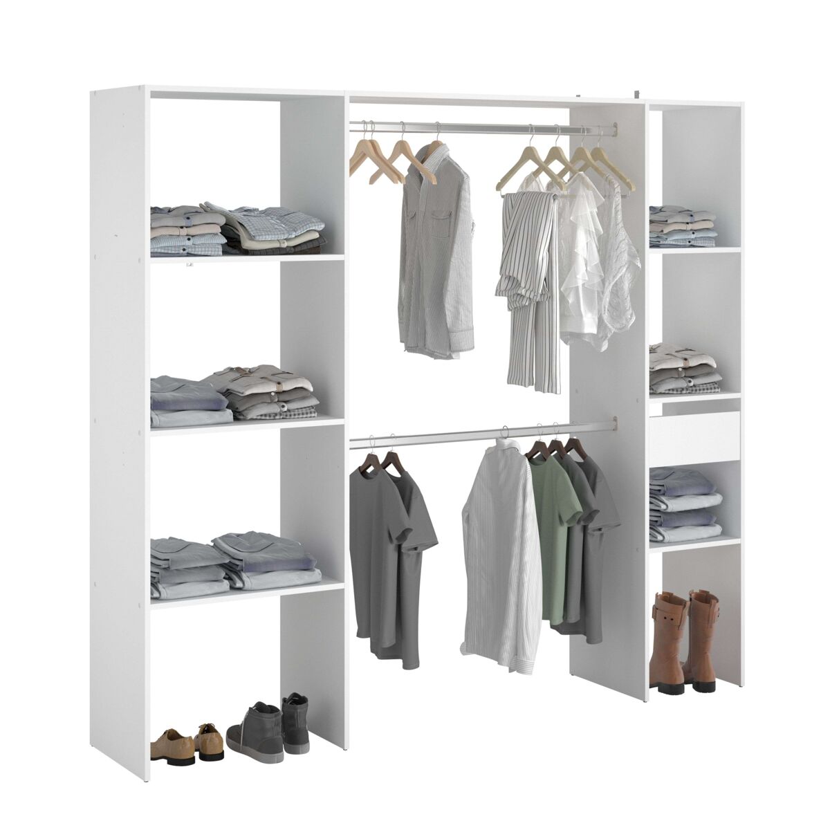 Vestidor Abierto Modular Custom Modulos B + C
