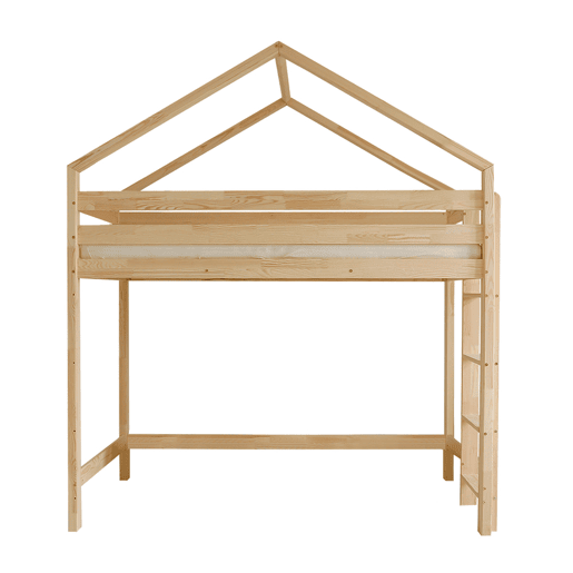 Cama de cabine de meia altura 90x200 com base de ripas incluída Candice Bois