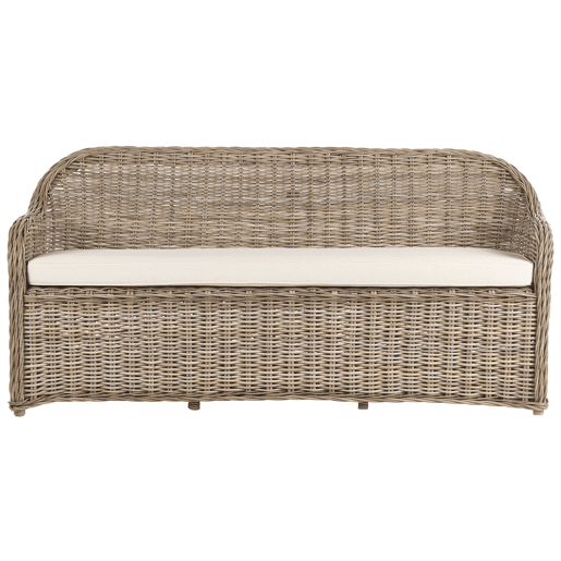 Sofá de jardim 3 lugares SUSUA Rattan Natural