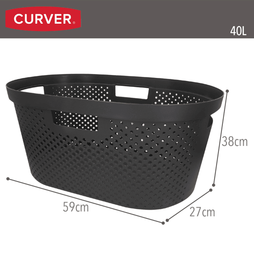 Curver Pack Cesto para roupa suja 40L + Cesto com tampa 60L cinzento