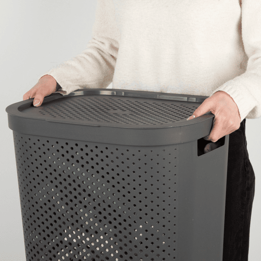 Curver Pack Cesto para roupa suja 40L + Cesto com tampa 60L cinzento