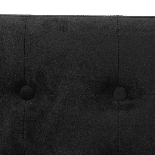 Pufe Duplo Dobrável Lysandre para Sala de Estar e Sala de Jantar, Preto 76x38 cm, Prático e Decorativo Pufe Duplo Dobrável Lysandre para Sala de Estar e Sala de Jantar, Preto 76x38 cm, Prático e Decorativo