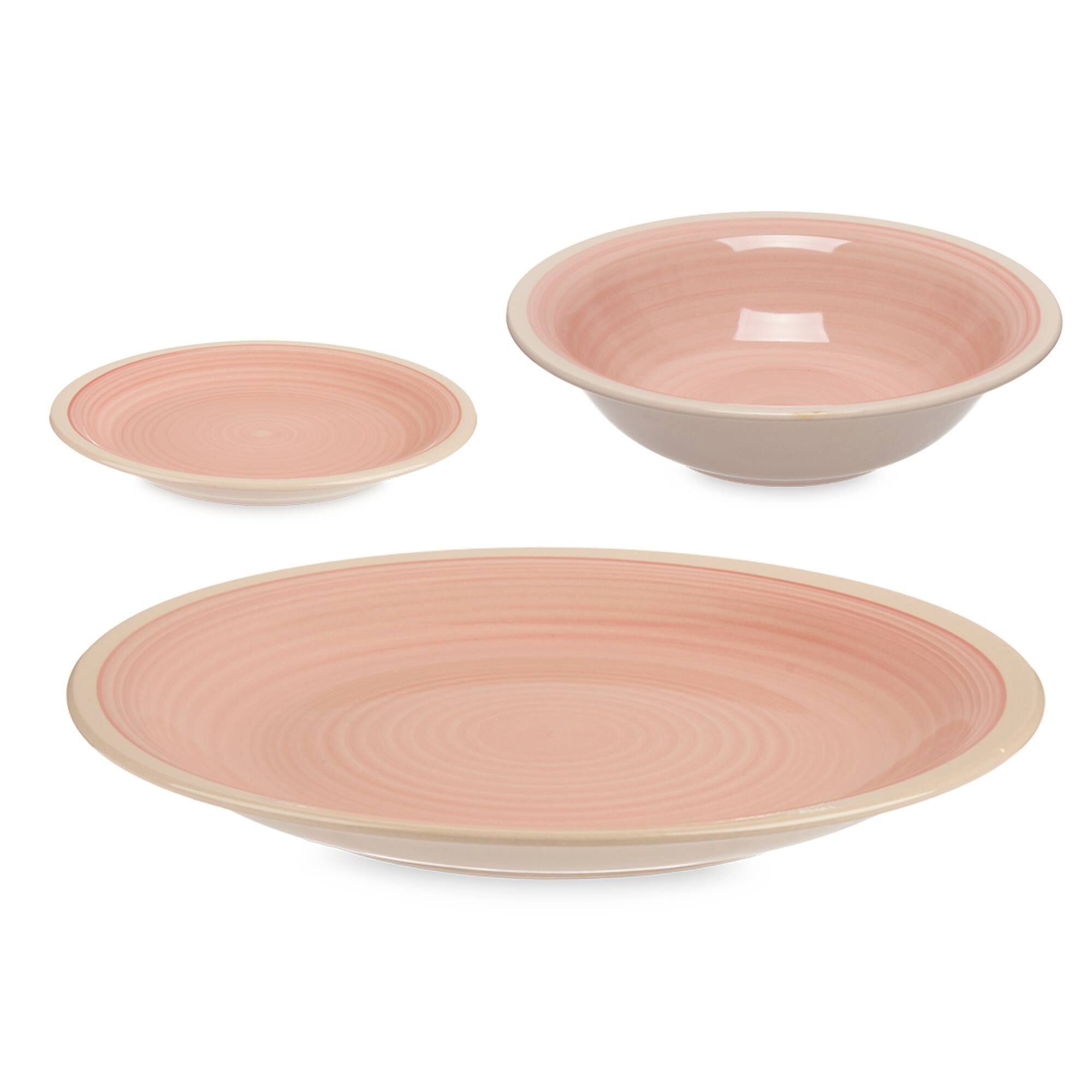 Set 18 pzs vajilla gres