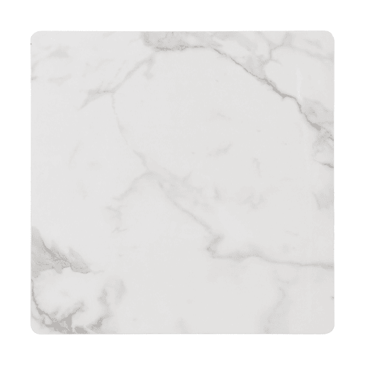 Conjunto de 2 mesas de centro quadradas de MDF,branco+preto