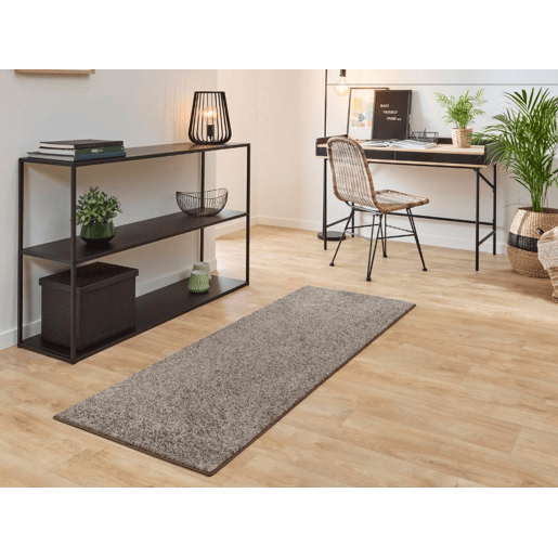 Tapete liso AMBIHOME KIND 02 - Taupe, pelo baixo, 160x230cm