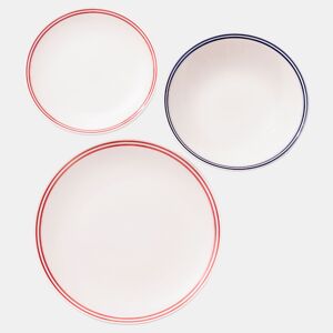 Conjunto de 12 Peças de Talheres (P. Plano Ø27cm + P. Fundo Ø20cm + P. Sobremesa Ø19cm) listrado El Ganso
