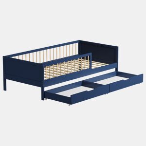 Cama de criança azul escuro 190x90cm com gavetas ADAM