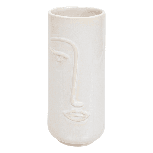 Vaso de cerĂ¢mica Soleya em forma de rosto Vaso de cerĂ¢mica Soleya em forma de rosto