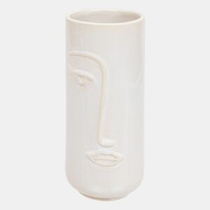 Vaso de cerâmica Soleya em forma de rosto