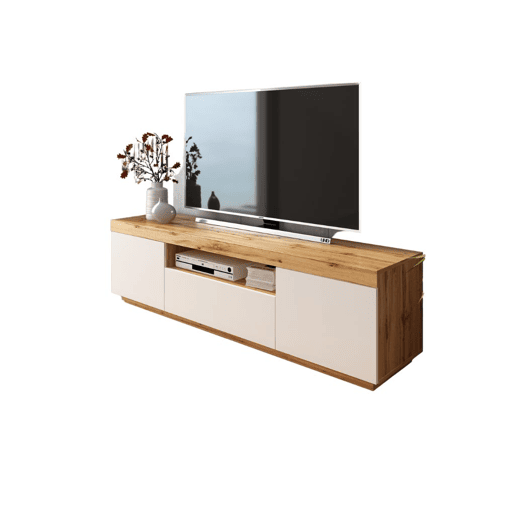 Móvel TV AMBIHOME BRAGANÇA - Carvalho WotanBranco, C170xP42xA49cm
