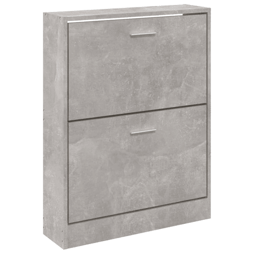 vidaXL Sapateira 59x17x81 cm derivados de madeira cinzento cimento vidaXL Sapateira 59x17x81 cm derivados de madeira cinzento cimento