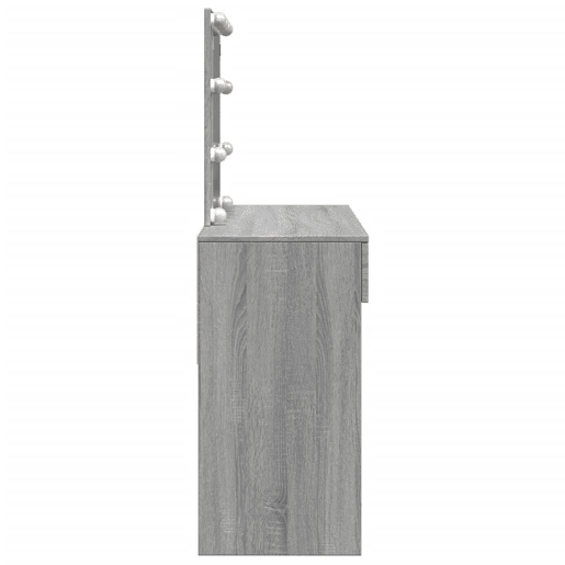 vidaXL Toucador com LEDs 100x40x130 cm sonoma cinza vidaXL Toucador com LEDs 100x40x130 cm sonoma cinza