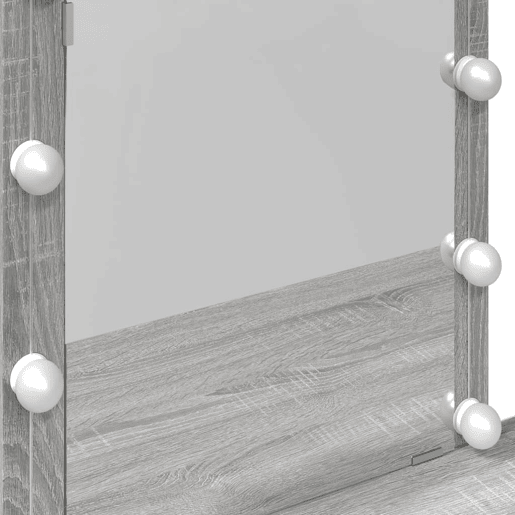 vidaXL Toucador com LEDs 100x40x130 cm sonoma cinza vidaXL Toucador com LEDs 100x40x130 cm sonoma cinza