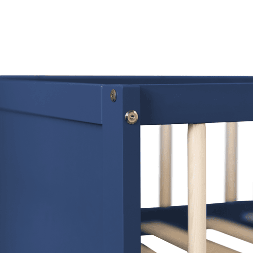 Cama de solteiro para criança 190x90cm azul escuro ADAM