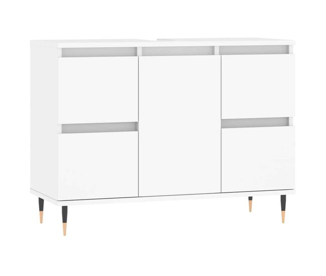 Vidaxl mueble de baño madera de ingeniería blanco 80x33x60 cm