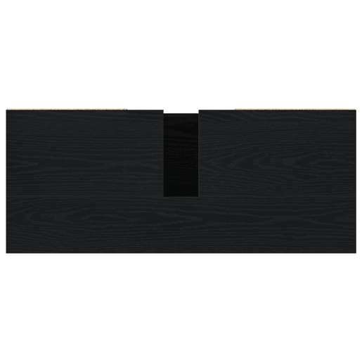 vidaXL Armário pra Pia com gaveta Carvalho Preto 80 x 33 x 60 cm, Organizador de Banheiro, Armário Moderno com Solução de Armazenamento, Design Retangular para Produtos e Acessórios