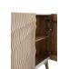 Aparador de 4 puertas de madera de mango Aparador de 4 puertas de madera de mango Blanco