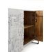 Aparador de 3 puertas en madera maciza de mango Aparador de 3 puertas en madera maciza de mango Gris Claro