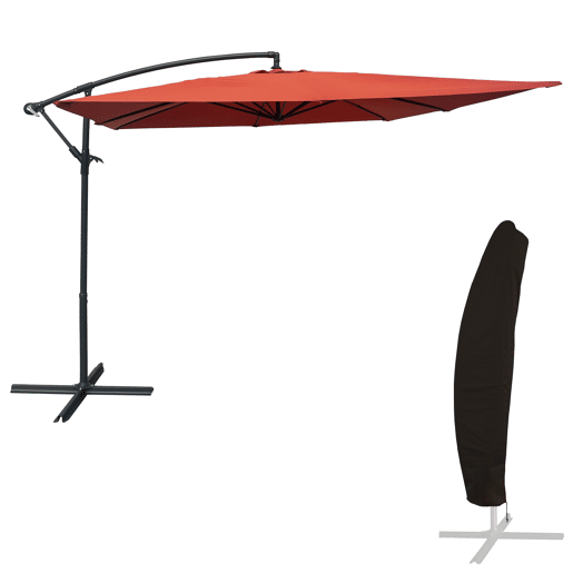 Chapéu de Sol offset MOLOKAI quadrado 3x3m + tampa