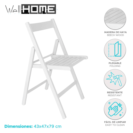 WELL HOME - Conjunto de 4 cadeiras BAS