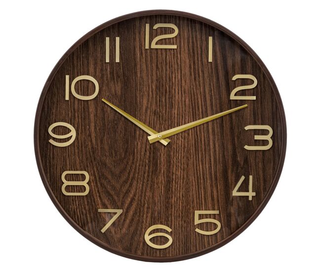 Reloj ivana madera oscura