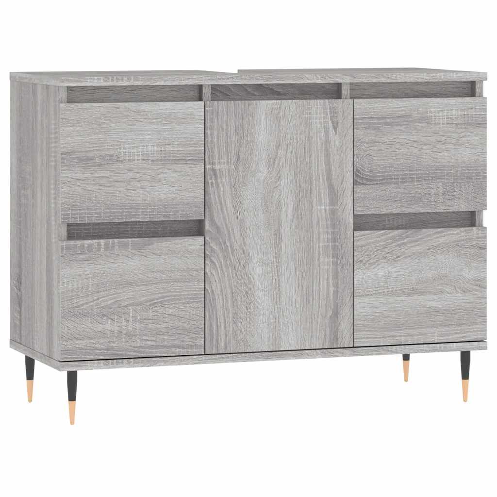 Vidaxl mueble de baño madera de ingeniería gris sonoma 80x33x60 cm
