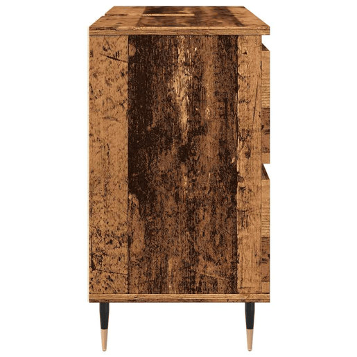 vidaXL Armário casa banho 80x33x60 cm derivados madeira madeira velha vidaXL Armário casa banho 80x33x60 cm derivados madeira madeira velha