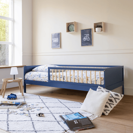 Cama de criança 190x90cm azul escuro ADAM