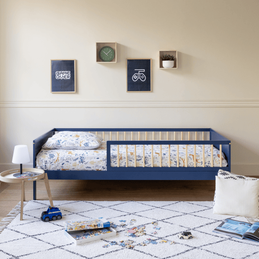 Cama de criança 190x90cm azul escuro ADAM