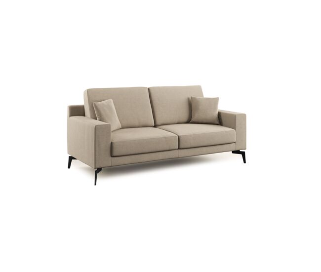Prestige sofá moderno en microfibra desmontable 166 cm taupe