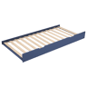 Cama com gaveta azul escuro