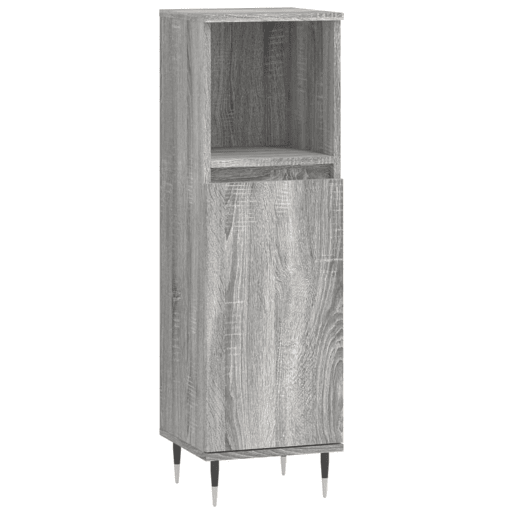 vidaXL Armário WC 30x30x100 cm derivados de madeira sonoma cinzento vidaXL Armário WC 30x30x100 cm derivados de madeira sonoma cinzento