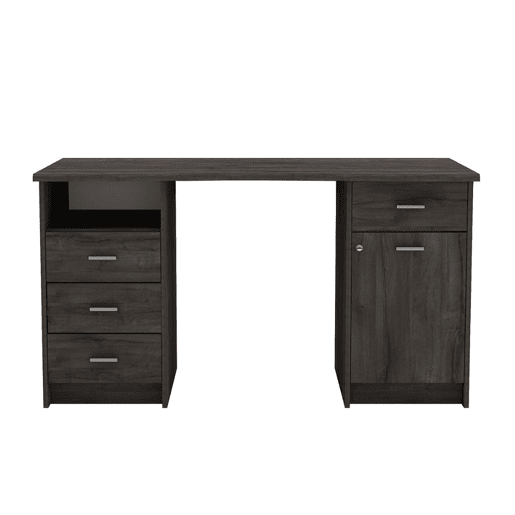 Secretária AMBIHOME MOCCA - Carvalho escuro, C135xP58xA74cm