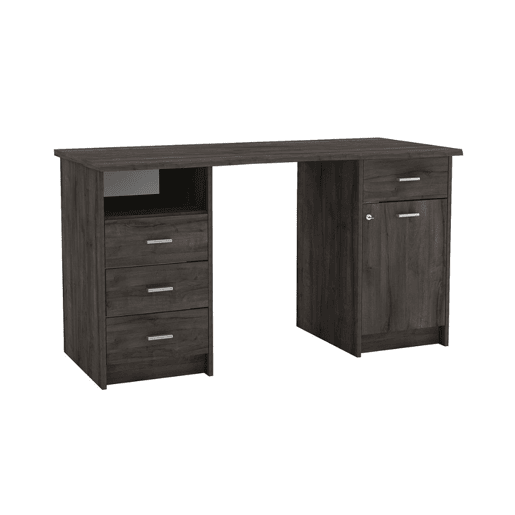 Secretária AMBIHOME MOCCA - Carvalho escuro, C135xP58xA74cm