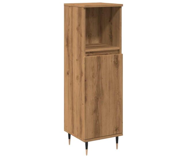 Vidaxl armario de baño madera de ingeniería roble artisan 30x30x100 cm
