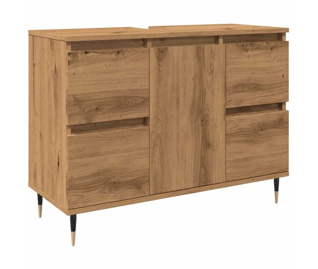 Vidaxl mueble de baño madera de ingeniería roble artisan 80x33x60 cm